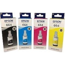 Epson T 664 4 Renk Mürekep Kartuş Seti