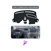 Ford Courier Ekranlı 2013-2020 Torpido Örtüsü Güneşten Korur Kolay Montaj Tam Uyum Tb68 Torpido Halısı