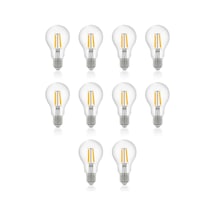4w 220v E27 Rustik A60 Led Ampul A60-4 10'lu Paket 10'lu Sarı Işık E27 Rustik Ampul 4 Watt Yok A'dan