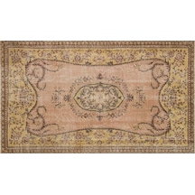Eşsiz Anadolu Vintage Eskitme El Dokuma Halı 1,53 X 2,67 Cm 9085