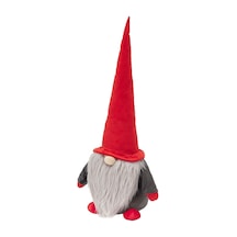 Kırmızı Kumaş Noel Baba Figürü 20x74 Cm Kırmızı - 938662648