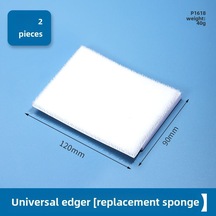 Yunboo El Tipi Lateks Boya Kenar Düzeltici - Köşe Ve Kenar İçin Floklu Sünger Fırça, 2 Adet Değiştirme Süngeri İle Verimli Renk Ayrımı