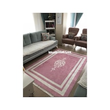 Pembe Kaymaz Taban Makinede Yıkanabilir Halı (329839900)