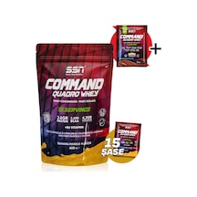 SSN Sports Style Nutrition Command Quadro Whey Protein Tozu 450 G 15 Şase Muz Mango