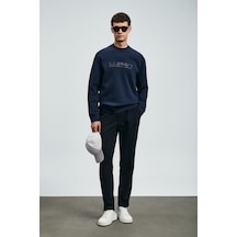 Lufian Erkek Luther Sweatshirt 112030171 Lacivert Lacivert