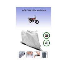 Gri Arka Çanta Ve Kilit Uyumlu Abush Cga 125i Uyumlu Motor Brandası