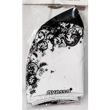 Avessa Bb-10c Beyaz-siyah Dijital Baskılı Bez Bone Beyaz - Siyah