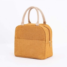 Öğle Yemeği Çantası Taze Soğutucu Çantalar Su Geçirmez Naylon Taşınabilir Fermuar Termal Oxford Öğle Yemeği Çantaları Kadınlar İçin Uygun Öğle Yemeği Kutusu Tote Gıda Çantaları 3 Siyah