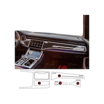 Audi Q7 Uyumlu Orta Konsol Ve Piano Black Tpu Koruyucu 4lü Set 2020-2026
