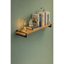 Retodesign Fulya Çam 60/20 Duvar Rafı 6405 Atlantik Çam - Siyah