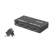 Hdmi Splitter 4k 3d 1 In 2 Out - Siyah Hdx1295