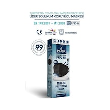 Musk Kf94 Kore Tipi Ffp2 Maske Siyah Renk 10 Adet