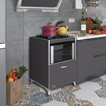 Kenzlife ocak dolabı demi gri 85*60*57 mutfak modül mini fırın  ankastre ocak için