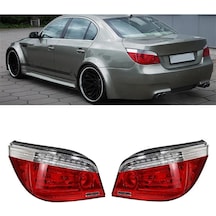 Bmw E60 5.seri 2008-2010 Lci Kırmızı Beyaz Ledli Arka Stop