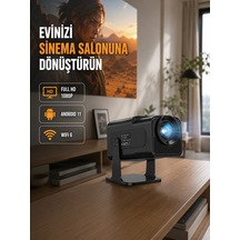 1.5 Kg Ağırlığında, 4500 Retro Oyunlu Multimedya Projektör Yeni Nesil