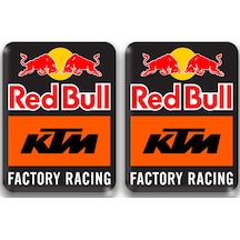 Damla Logo Ktm Race Kabartmalı 2 Li Sticker 2 Nötr
