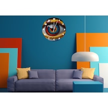 Ti-play Göz 30x30cm Akrilik Dekoratif Modern Duvar Saati ÇOk Renkli