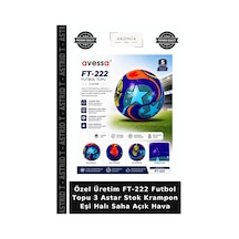 Astrid T Özel Üretim Ft-222 Futbol Topu 3 Astar Stok Krampon Eşi Halı Saha Açık Hava Çok Renkli