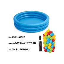 İntex 114 Cm Top Oyun Deniz Havuzu 100 Adet 6 Cm Top