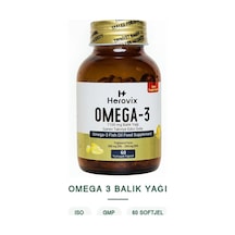 Omega 3 Balık Yağı 60 Softjel 1100 Mg Epa:396 Mg Dha:264 Mg