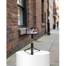 Bluetooth Selfie Çubuğu 360 Dönebilen Başlık Xuczzzselfieçubuğu
