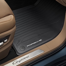 Porsche Cayenne E3 4 Mevsim Paspas - Siyah (489955009)