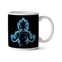 Dragon Ball Z Mavi Tanrı İki Tarafı Baskılı Kupa Bardak Çok Renkli