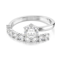 Swarovski 5753576 Yüzük Matrıx:rıng Open Whı/rhs 58 Metalik Ayarlanabilir