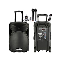 Lastvoice LS-P1912EX 12 " 800 W Portatif Taşınabilir 3 Mikrofonlu Seyyar Ses Sistemi