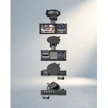 G-sensör Destekli Üç Kameralı Araç İçi Kayıt Sistemi Full Hd