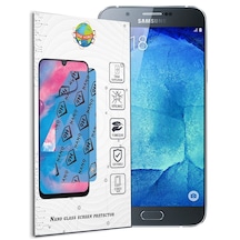 Senalstore Samsung A8 Uyumlu Ekran Koruyucu Nano Esnek Micro Temperli Kırılmaz Cam Ekran Koruyucu