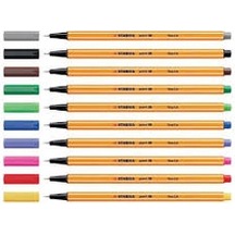 Stabilo Keçe Uçlu Ince Kalem 88 Point 0.4 Mm Karışık Renk 10 Lu