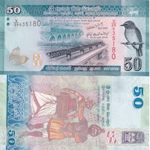 Srilanka 2010 Yılı 50 Rupees Yabancı Kağıt Para Çil Unc Koleksiyon Para