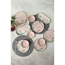 Keramika Pink Woods Kahvaltı Takımı 12 Parça 6 Kişilik 22639-41 Çok Renkli