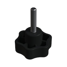 Cateksss Sıkma Ayar Vidası 50 Mm M10x40 Polyemid Siyah - 42 Li Paket
