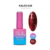 Shelby 10 Ml. A192 Işıltılı Kırmızı Kalıcı Oje