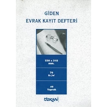 Giden Evrak Kayıt Defteri 40 Yap. Karton Kapak Özkan