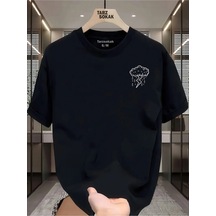 Startmore Unisex Bulut Şimsek T-shirt Siyah