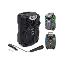 Ao-835-832 Karaoke Mikrofonlu Wireless Hoparlör - Speaker Işıklı Usb Şarjlı Dc 5v - Tf - Aux 8 Inc I
