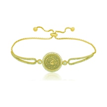 Gümüş Gold Kıtmir Kadın Bileklik Gümüş - Rose Gold