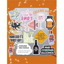 Cheers Darlin Sticker Seti Laptop Ajanda Notebook Tablet Telefon Defter Etiket Bullet Journal Diğer