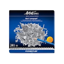 100 G24 Mars Lumograph Kurşunkalem 24'lü Metal Kutuda 103 Ivory