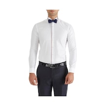 Efor Slim Fit Duble Manşet Biyeli Beyaz Bordo Damatlık Smokin Gömlek Gk 182 Beyaz Efor Slim Fit Duble Manşet Biyeli Beyaz Bordo Damatlık Smokin Gömlek Gk 182 Beyaz
