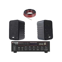 2 Hoparlör Masaj Salonu Ses Sistemi, Cafe Ses Sistemi, Spa Ses Sistemi, Hoparlör Ve Amfi Hazır Set