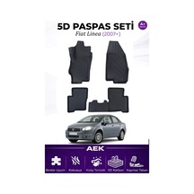 Fiat Linea Araca Özel Havuzlu "karbon" Paspas Takımı