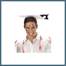 Bezos Kafaya Saplanmış Halloween Kanlı Testere Şaka Tacı Agc Diğer