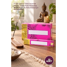10 Adet Nag Champa Aromalı Tütsü Çubuğu 15 Gr Çubuk Tütsü Incense Sticks, Ortam Kokulandırma, Meditasyon Ve Rahatlama İçin