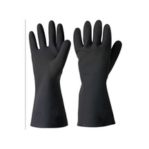 Starline Flb2812 Kimyasal Doğal Kauçuk Eldiven Siyah 32cm No:9