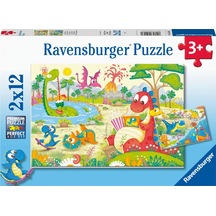 Ravensburger Puzzle 2X12 Parça Dino Dostlar 52462