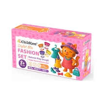 Childgen Doğal Oyun Hamuru Sevimli Patiler - Fashion Set Çok  Renkli